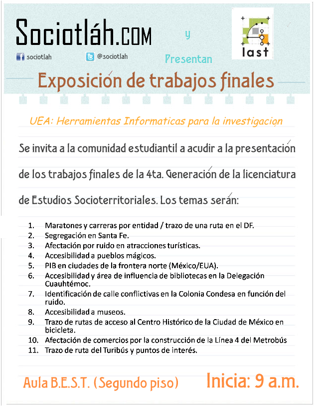 13Presentación de trabajos 4ta Generación de Estudios Socioterritoriales.